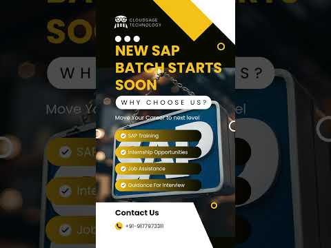 Learn SAP, Get Placed! CloudSage Training Institute #sapsftraining #sapcourses #facts