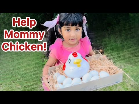 Leah’s Egg Hunt Mission! 🥚💖 Saving Mommy Chicken’s Day