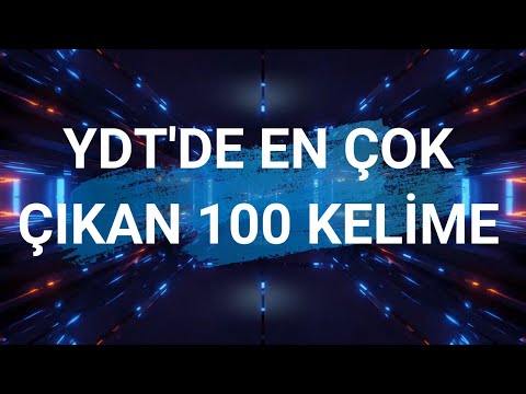 10 DK'DA YDT'DE EN ÇOK ÇIKAN 100 KELİME #YDT #İngilizce #Kelime