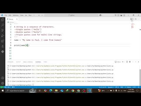 Learn Python Programming in Twi: Day 6.1 - Strings