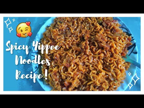 Yippee Noodles Recipe | Yippee Saucy Masala | Spicy Yippee Noodles | Yippee Maggi Recipe #shorts