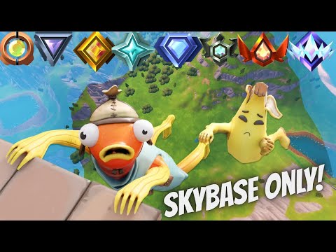 I hit Unreal while only skybaseing!😱#fortnite