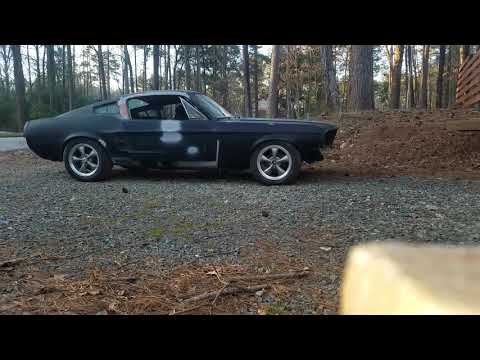 1967 mustang fastback in the daylight after 6yrs