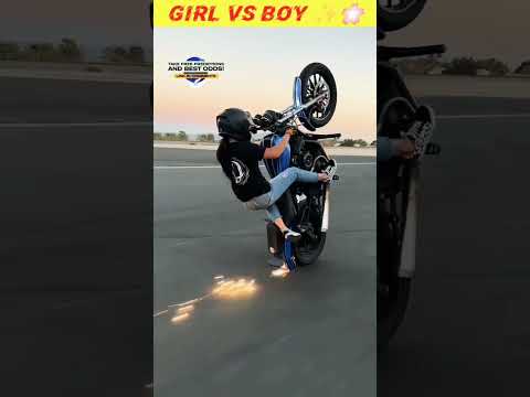 cute girl vs boy rider attitude status 💞💞🖤🖤