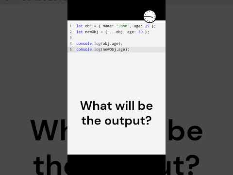 JavaScript Spread Operator Output Challenge 🤯 | Objects & Overrides #programminglanguage #coding