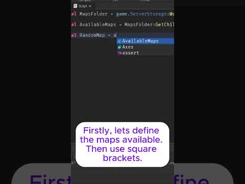 Random map picker in roblox studio. #shorts #roblox #robloxstudio