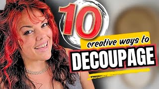Try these decoupage techniques on your next home decor DIY 