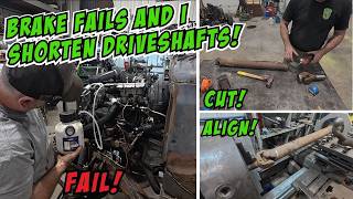 Building driveshafts and plumbing brakes for our custom 38 Plymouth Suburban!
