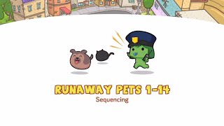 Puzzles Level 1-1 4 | CodeSpark Academy learn Sequencing in Donut Detective | Gameplay Tutorials