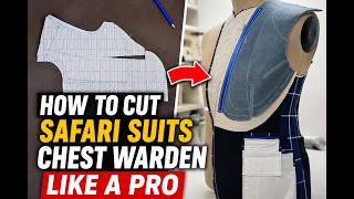 How To Cut a Chest Wadding for Safari Suits Like a Pro 🔥 | Stop Chest Breaks & Falling Lapels