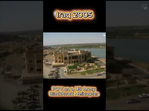 Army Blackhawk Helicopter in Iraq (2005) POV #shorts