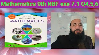 MATH Solution for 9th Grade Exercise 7.1 Questions 4 5 6?