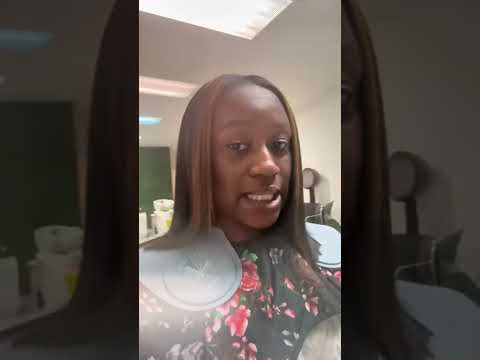 Baby, if you gone do a press, then do a press! ➰😏🥰 #silkpress #naturalhair #flatiron #straighten