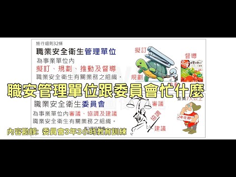 職安管理單位跟委員會忙什麼｜liwei職安圖像筆記