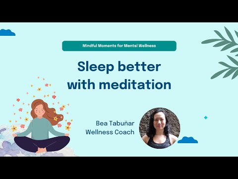 Sleep better with meditation | Doctor Anywhere Philippines