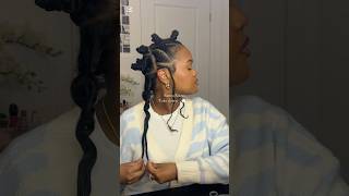 I love the results!!! 🥰 #bantu #bantuknots #naturalhair #protectivestyles #naturalhairstyleideas