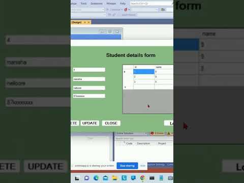 Student Database Login | VB. net | SQL #shorts #treding #shortvideo #youtubeshorts