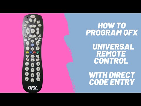 How to Program Universal Remote Control (QFX)  with Direct Code Entry [Step by Step]