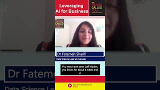 Leveraging AI for Business | Dr Fatemeh Sharifi | Avanade
