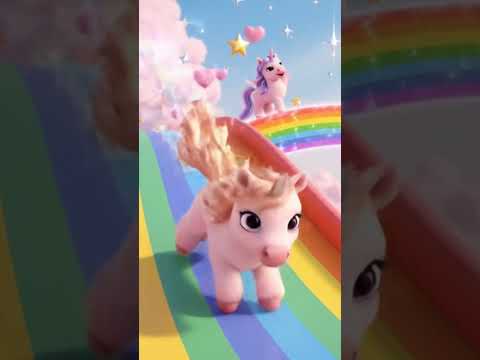 PFUDOR Pink Fluffy Unicorns Dancing on Rainbows! #fyp #youtubeshorts #unicorns #pink #rainbow