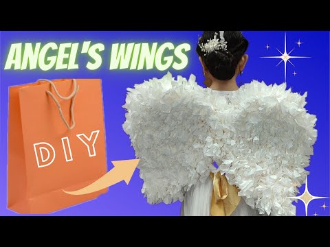 DON'T THROW YOUR PAPER BAGS AT HOME | DIY ANGELS WINGS | ANGEL COSTUME | N GIRLS TV