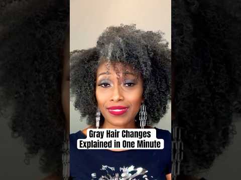 Gray Hair Texture Changes Explained in a Minute #naturalhair #greyhair #grayhair