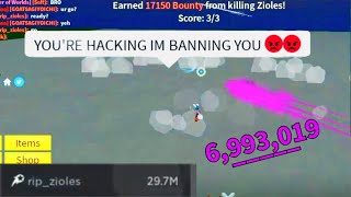 I 1v1ed The "El Krazy" *ADMIN CREW* Captain in Blox Fruits..
