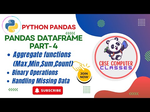 Python pandas Dataframe Part-4 | python pandas tutorial | dataframe class 12