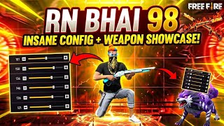 Only headshot 🤯 THE ART OF PERFECT 🎮HEADSHOTS 💥 | Custom HUD + Sensitivity Reveal || RN BHAI 98 ||