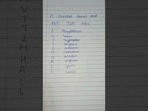 Trick for essential amino acids #chemistry #neet2023 #neet