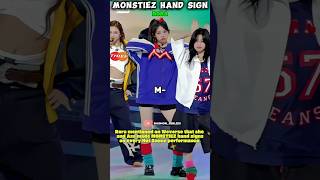Rora & Asa secret monstiez Hand Sign #shorts #babymonster #fyp #viral #asa #rora