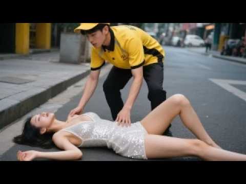 Looked-down delivery guy saves a beautiful CEO—she sees his power and chases him eight blocks!