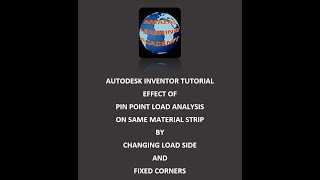 Inventor Tutorial effect of pin point load analysis   by changing Load &  corner