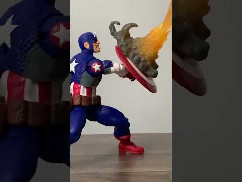 Ultimate Captain America vs Extremis Iron Man #marvellegends #actionfigures #posing #balance