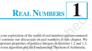 NCERT  Class 10th maths chapters 1 real numbers UPTET CTET BPSC TRE NCERT  htet,  stet, TGT,PGT