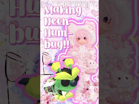 Making a NEON HUMBUG!💚🎄|| Adopt Me Christmas 2025 #adoptmeroblox #adoptme #adoptmechristmasupdate