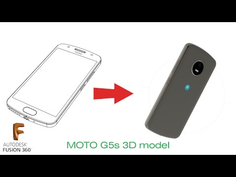 3D modeling a smartphone in fusion 360 | Motorola G5S CAD model and Render