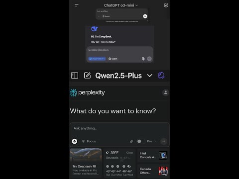 🚀 Top 4 AI You Absolutely Need to Try: Qwen2.5, DeepSeek, Perplexity , ChatGPT 🔥 #AI #Tech #Shorts 👇