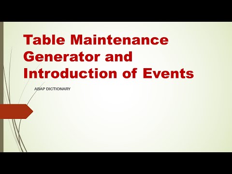 Ep-7: Table Maintenance Generator - SAP ABAP TUTORIAL FOR BEGINNERS/DATA DICTIONARY - #Ep-7
