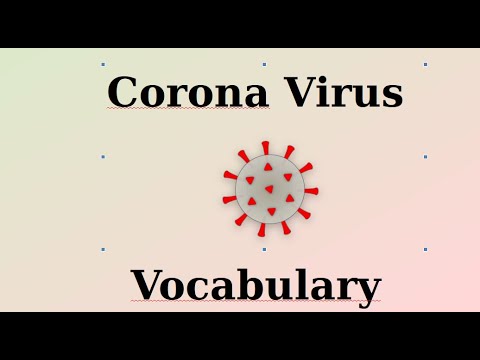 Corona Virus Vocabulary #34