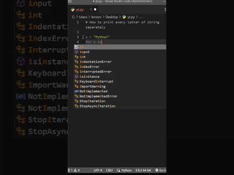 How to print every character of string in new line.