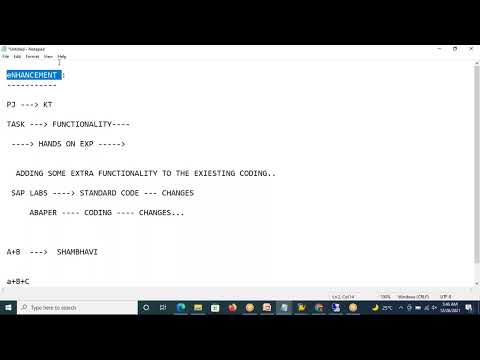 enhancement vedio for abap