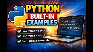 Python Built-in Functions Tutorial | Max() Min() Enumerate() Reversed()