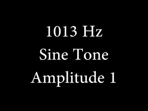 1013 Hz Sine Tone Amplitude 1