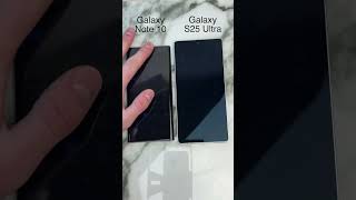 Galaxy S25 Ultra vs Galaxy Note 10 BRIGHTNESS Test – The Difference is INSANE! 🤯🔥 #BrightnessTest