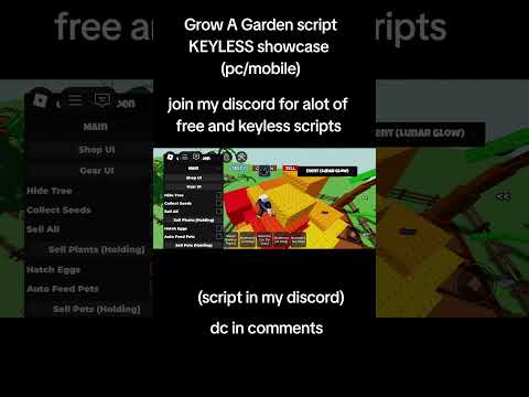 Grow A Garden keyless script showcase