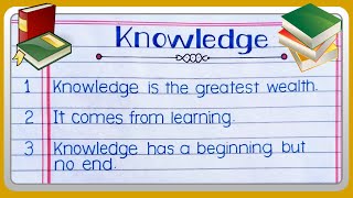 Knowledge is power | 10 lines on knowledge is power