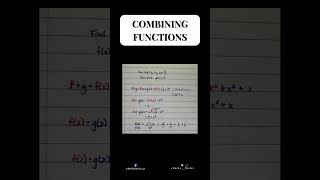 ✍🏾Guide on Combining Functions #Math #LearnMath #MathHelp #Algebra #Back2Basics