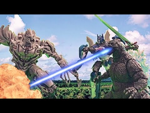 Godzilla vs Optimus Prime Pt 4/4 (Stop Motion)