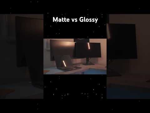 Matte vs Glossy Gaming Monitor